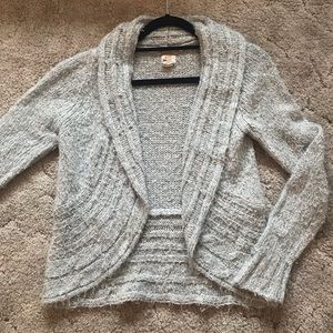 Gray cardigan